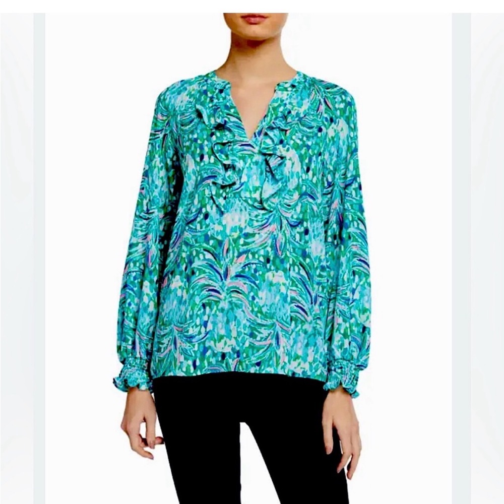 Lilly Pulitzer Angelika Top Pineapple of my Eye Size Small